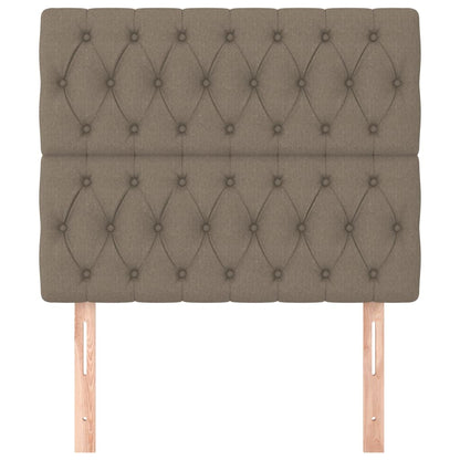 Čelo Postele 2 Ks 100X7X78/88 Cm Textil Taupe