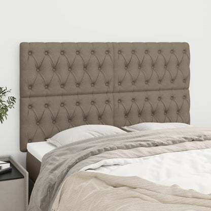 Čelo Postele 2 Ks 100X7X78/88 Cm Textil Taupe