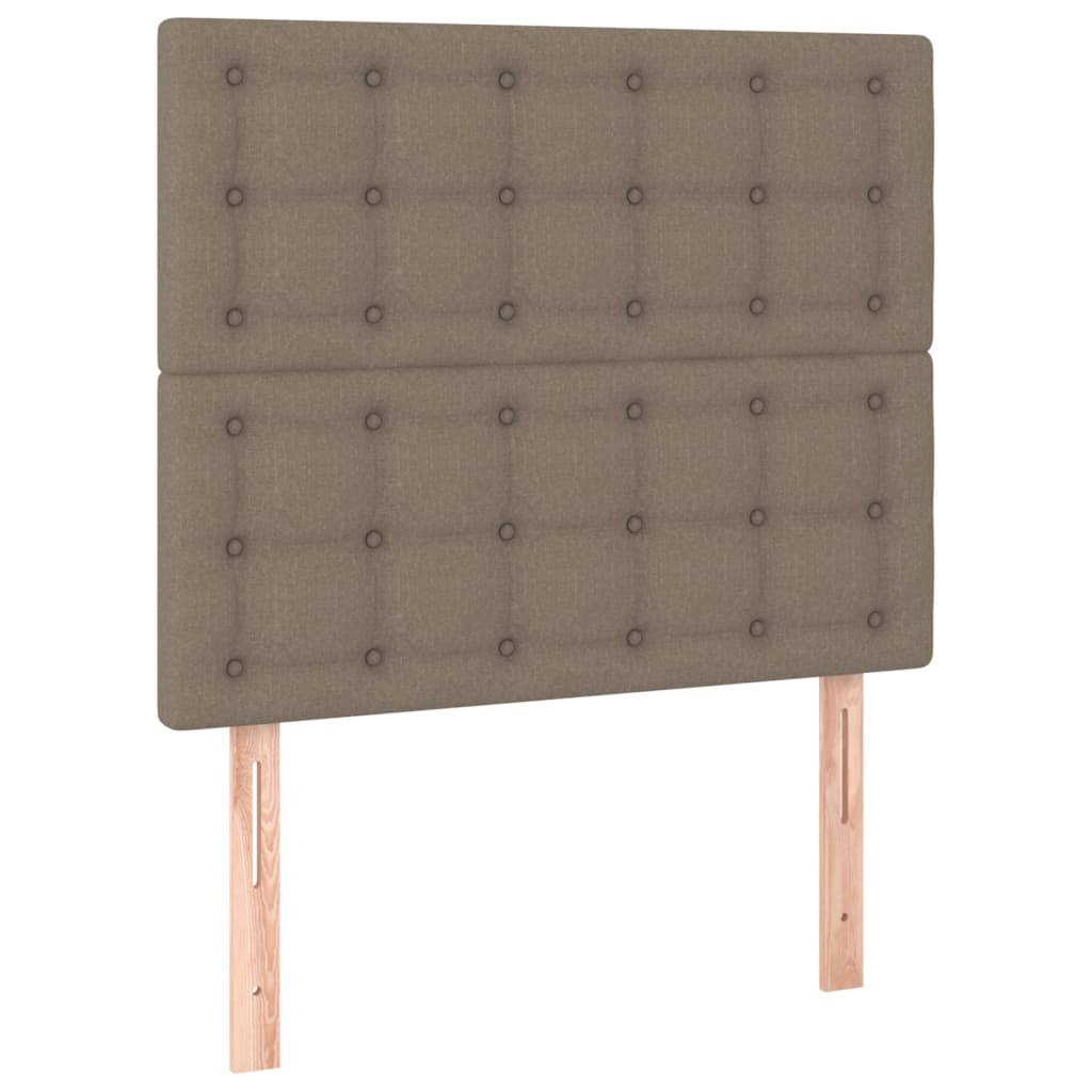 Čela Postele 2 Ks 72 X 5 X 78/88 Cm Textil Taupe