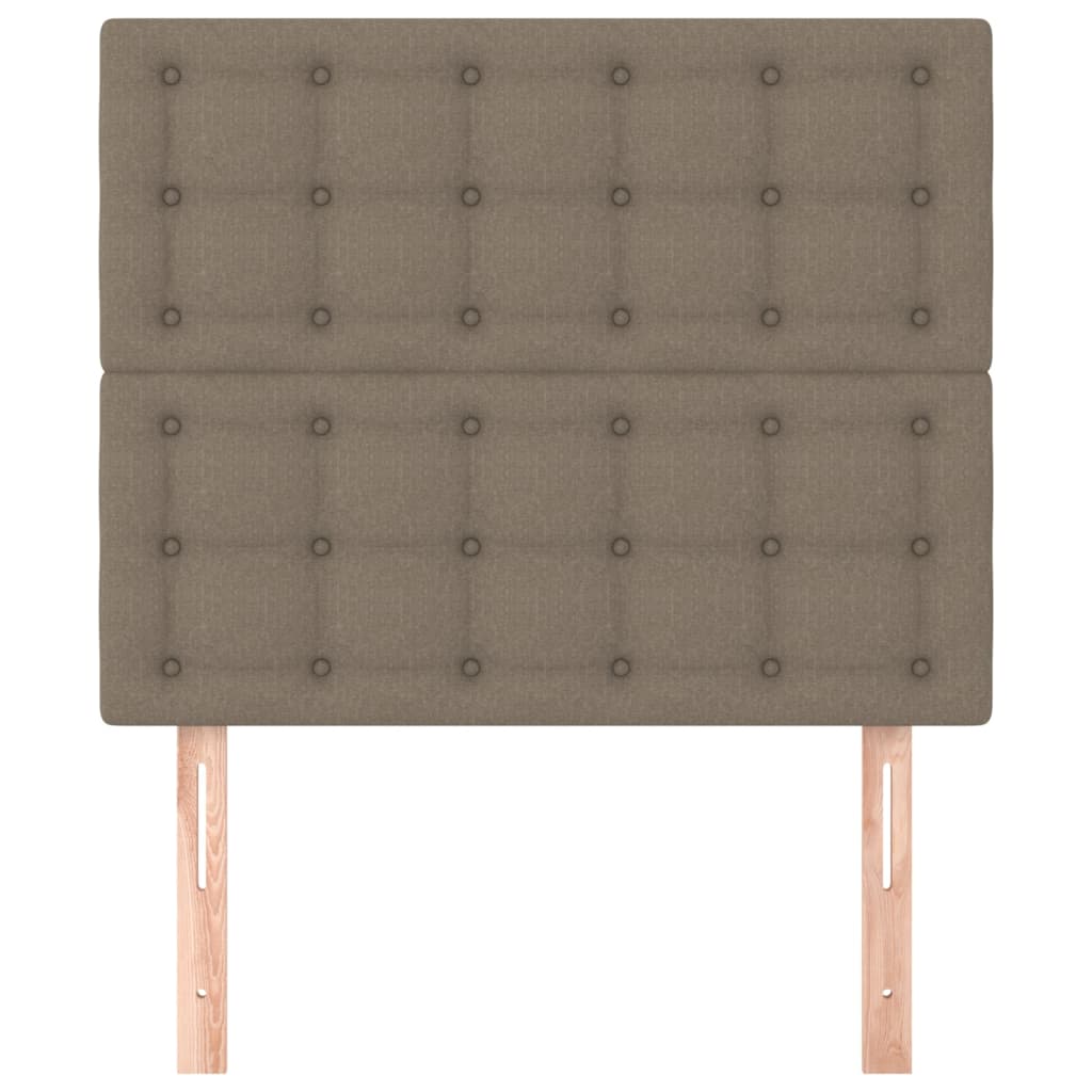Čela Postele 2 Ks 72 X 5 X 78/88 Cm Textil Taupe