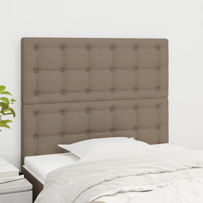 Čela Postele 2 Ks 72 X 5 X 78/88 Cm Textil Taupe