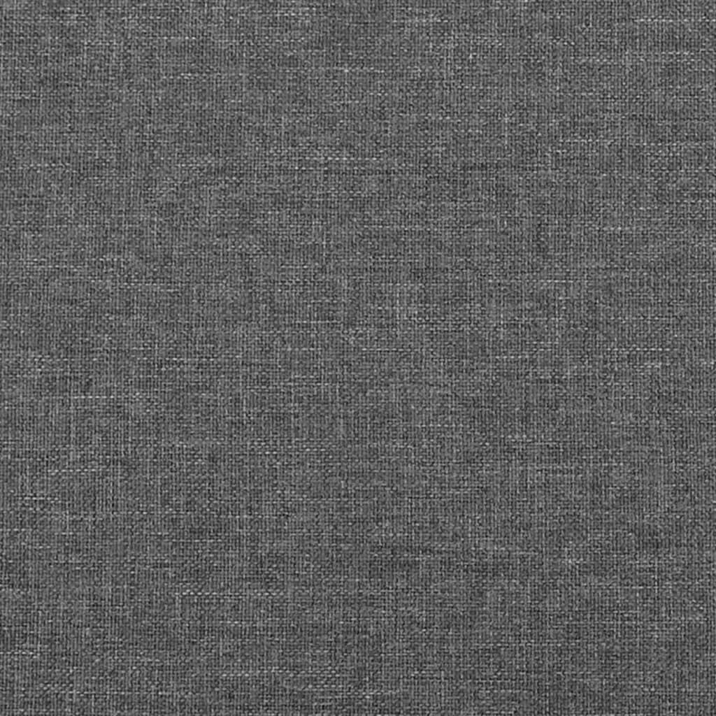 Čela Postele 4 Ks 72 X 5 X 78/88 Cm Textil Tmavě Šedá