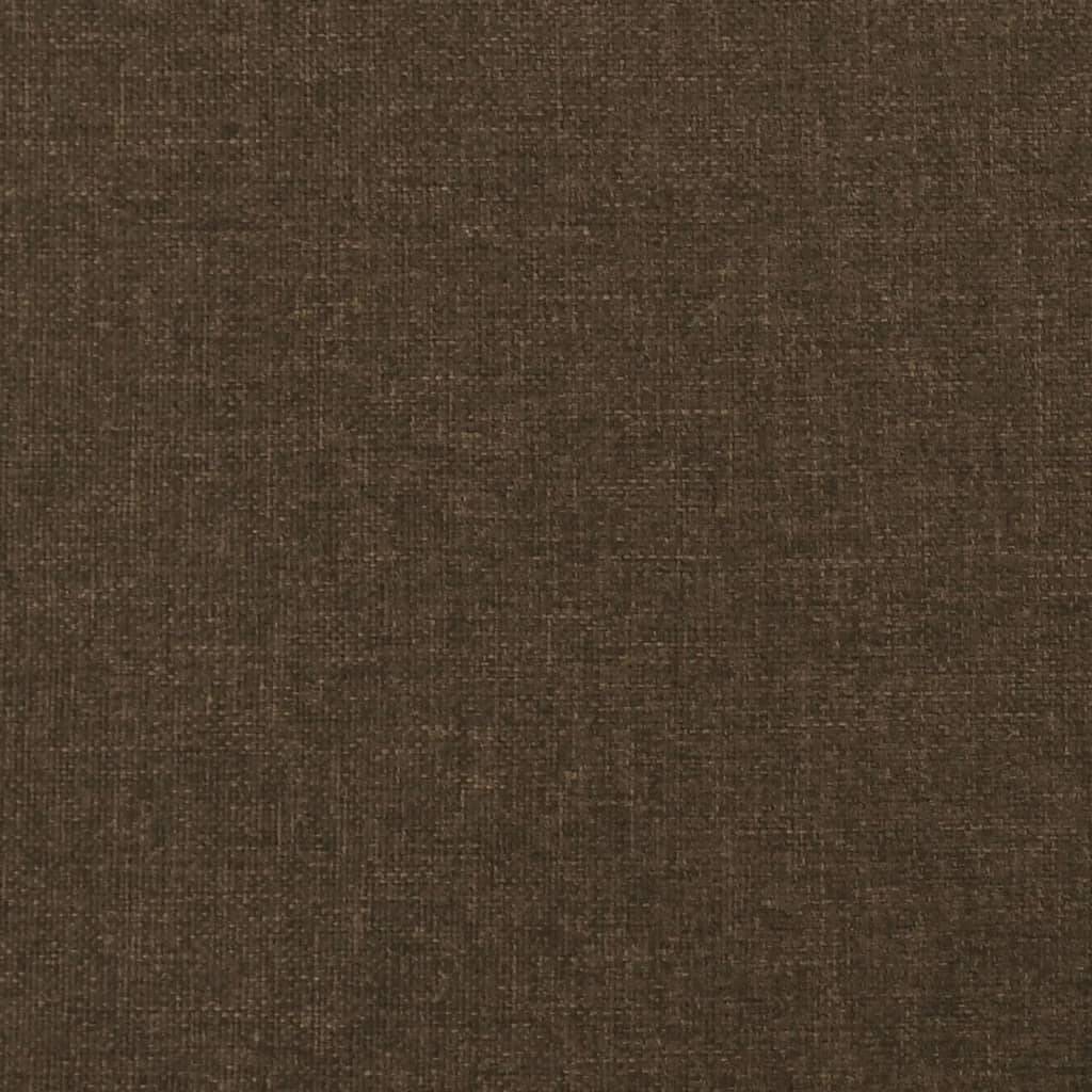 Čela Postele 4 Ks 72 X 5 X 78/88 Cm Textil Tmavě Hnědá
