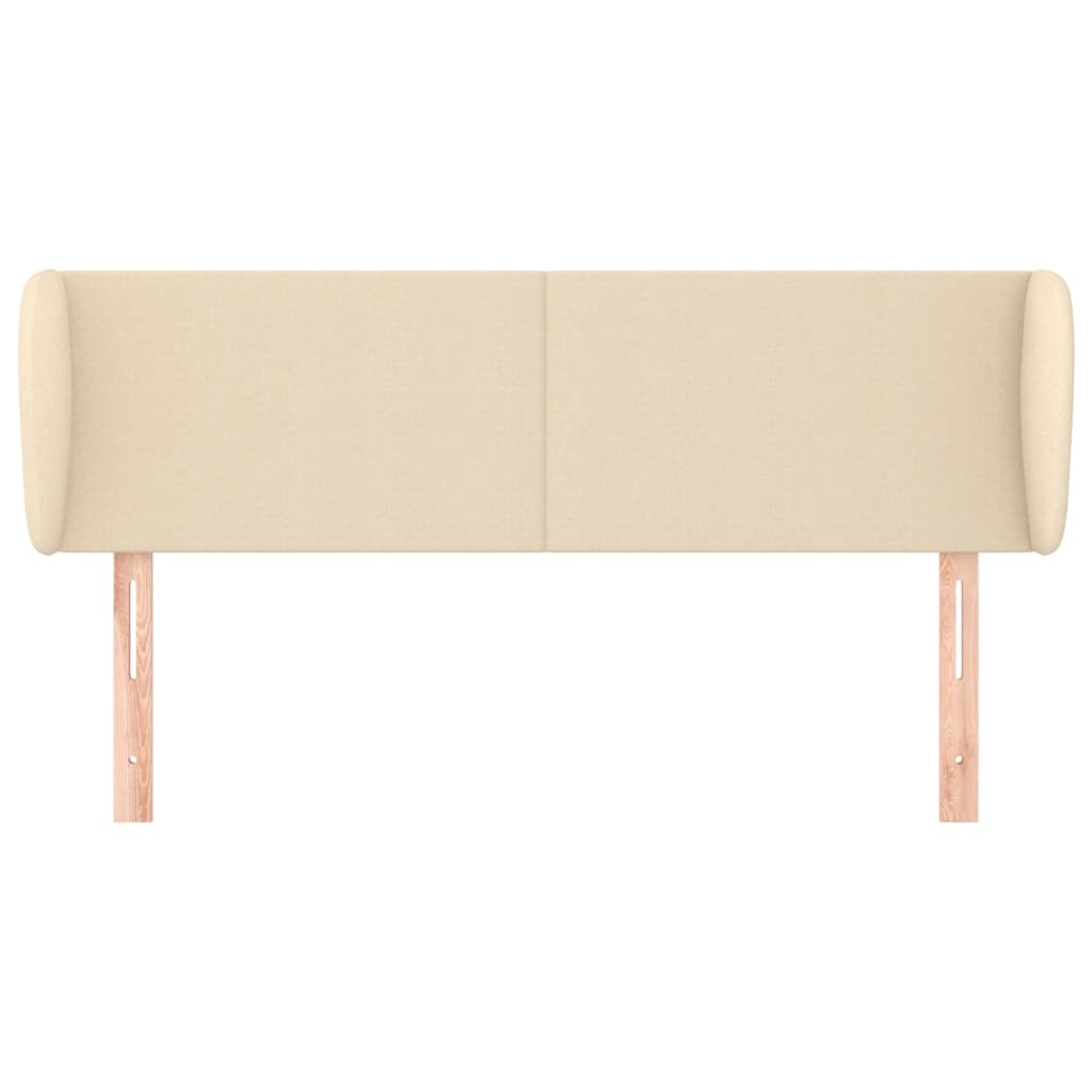 Čelo Postele Typu Ušák Krémové Textil