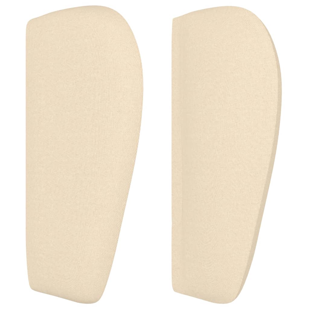 Čelo Postele Typu Ušák Krémové Textil