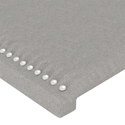 Čelo Postele Typu Ušák Světle Šedé 93X23X78/88 Cm Textil