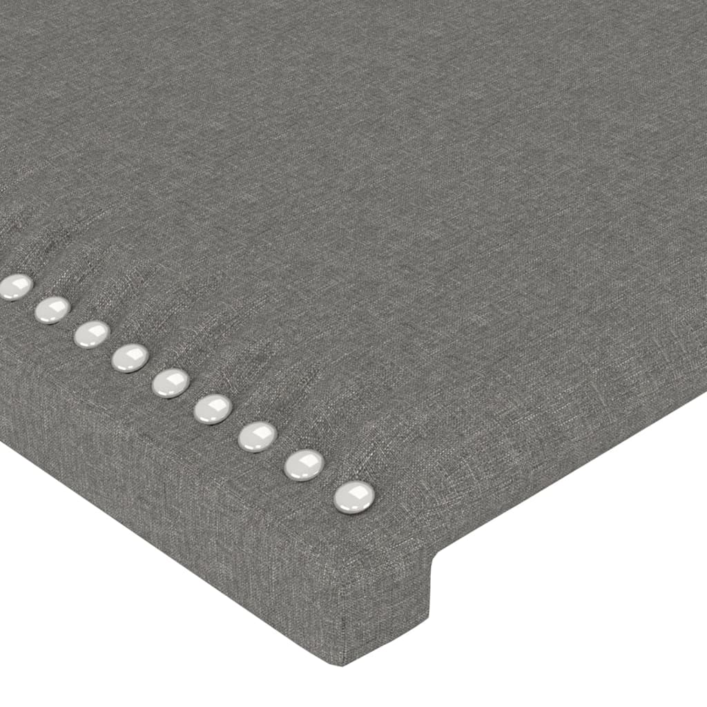 Čelo Postele Typu Ušák Tmavě Šedé Textil Tmavě Šedá