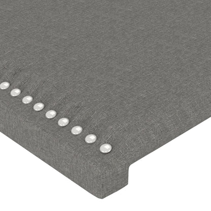 Čelo Postele Typu Ušák Tmavě Šedé Textil Tmavě Šedá