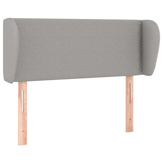 Čelo Postele Typu Ušák Světle Šedé 103X23X78/88 Cm Textil