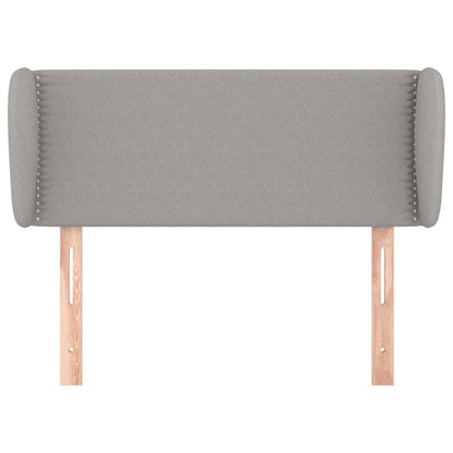 Čelo Postele Typu Ušák Světle Šedé 103X23X78/88 Cm Textil