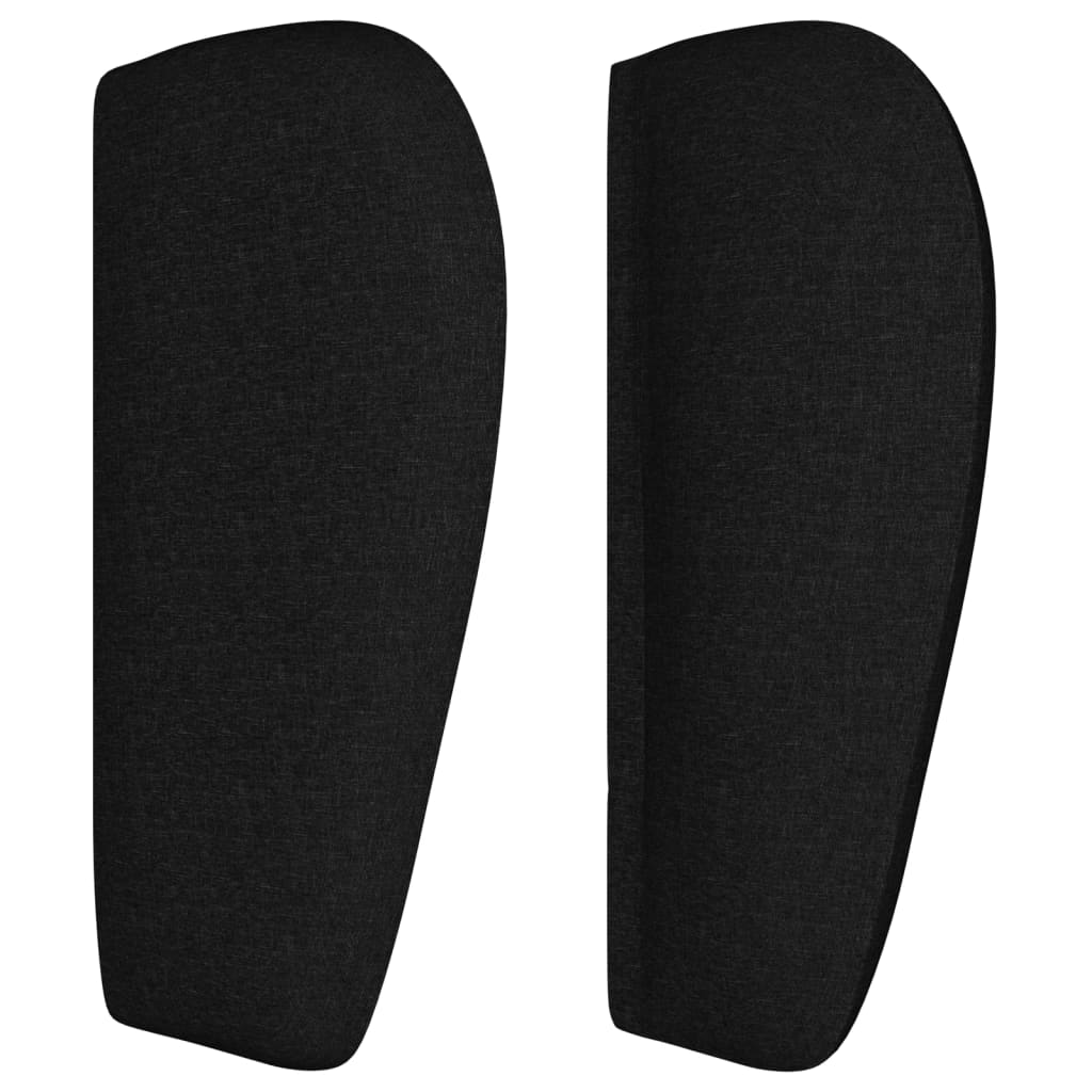 Čelo Postele Typu Ušák Černé Textil Černá