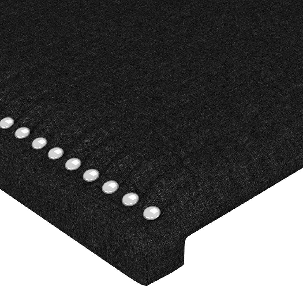 Čelo Postele Typu Ušák Černé Textil Černá