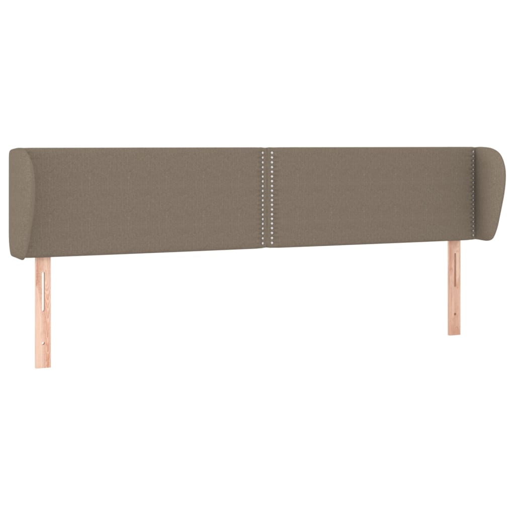 Čelo Postele Typu Ušák Taupe 183X23X78/88 Cm Textil