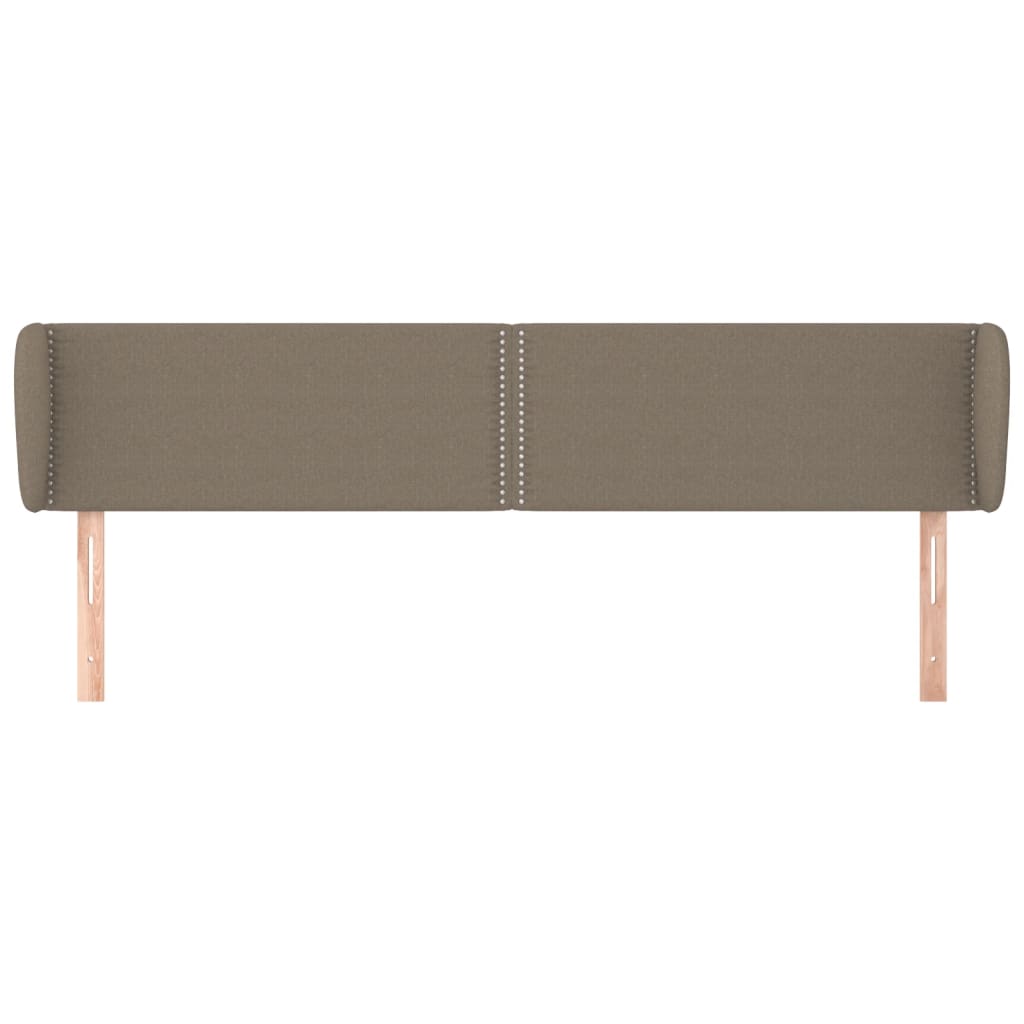 Čelo Postele Typu Ušák Taupe 183X23X78/88 Cm Textil