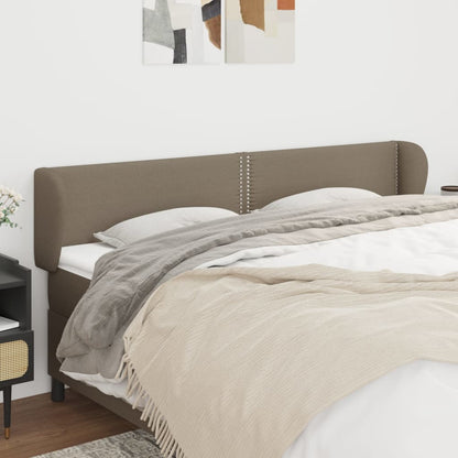 Čelo Postele Typu Ušák Taupe 183X23X78/88 Cm Textil
