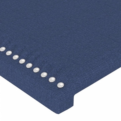 Čelo Postele Typu Ušák Modré 183X23X78/88 Cm Textil