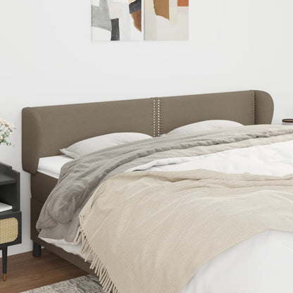 Čelo Postele Typu Ušák Taupe 203X23X78/88 Cm Textil