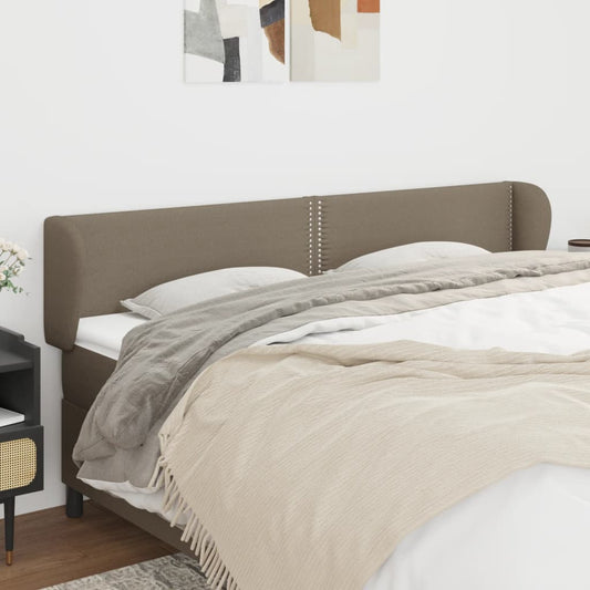 Čelo Postele Typu Ušák Taupe 203X23X78/88 Cm Textil