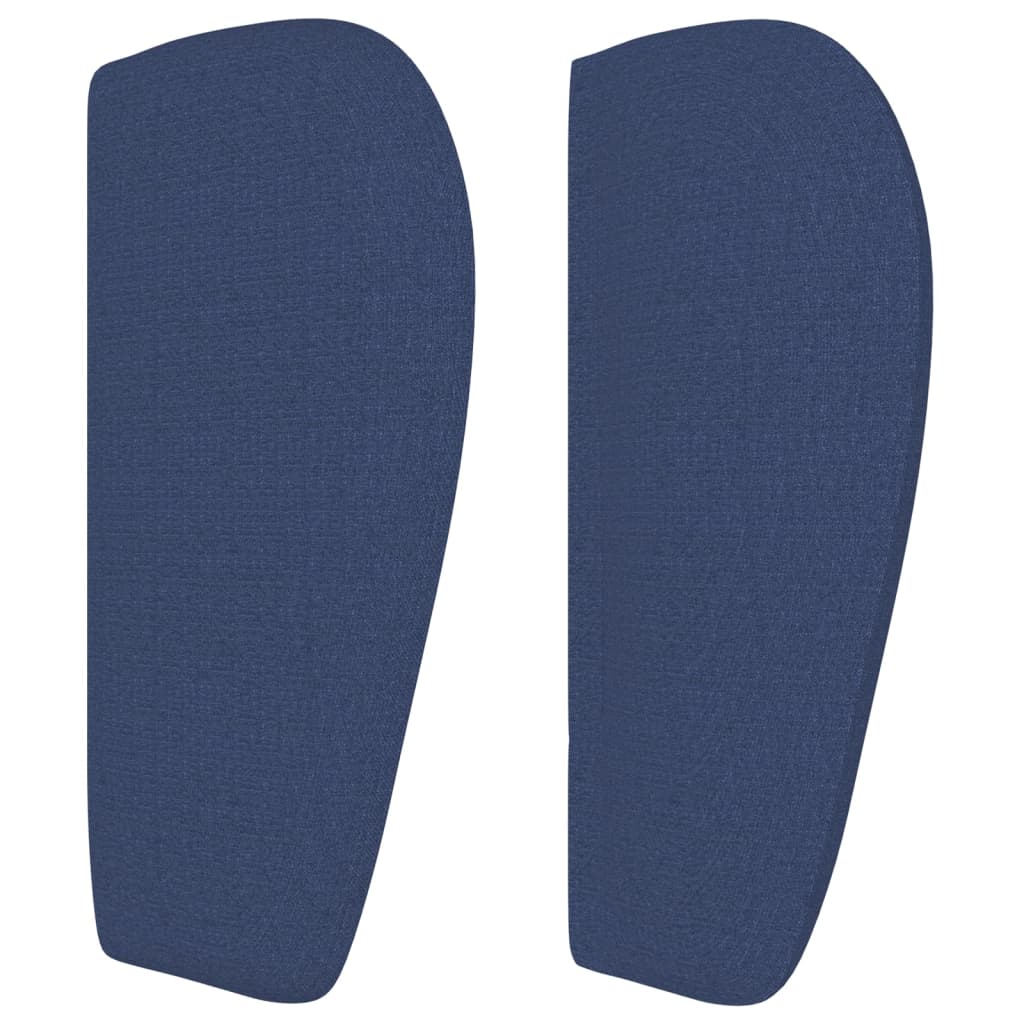 Čelo Postele Typu Ušák Modré 203X23X78/88 Cm Textil