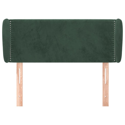 Čelo Postele Typu Ušák Tmavě Zelené 83X23X78/88 Cm Samet