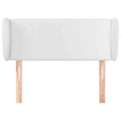Čelo Postele Typu Ušák Bílá 103X23X78/88 Cm Umělá Kůže