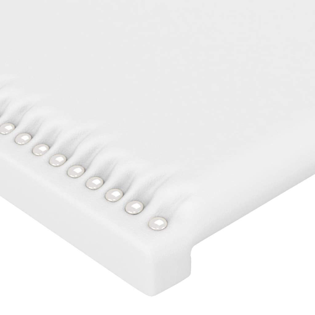 Čelo Postele Typu Ušák Bílá 103X23X78/88 Cm Umělá Kůže