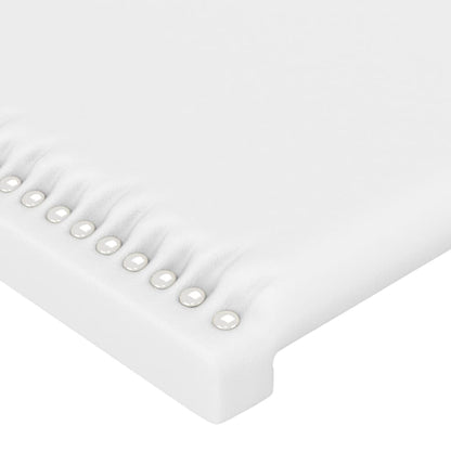 Čelo Postele Typu Ušák Bílá 103X23X78/88 Cm Umělá Kůže