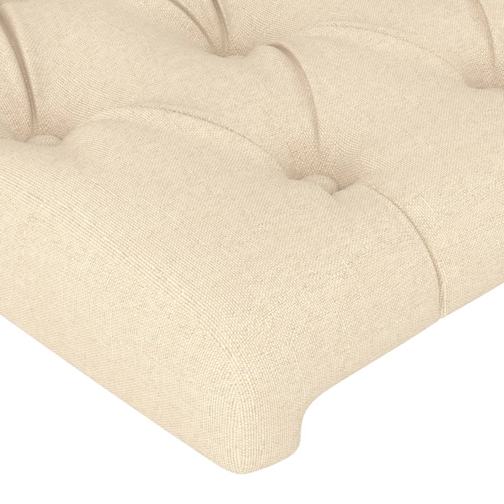 Čelo Postele Typu Ušák Krémové Textil Krémová
