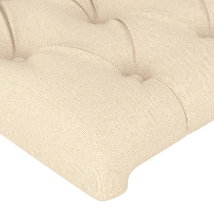 Čelo Postele Typu Ušák Krémové Textil Krémová