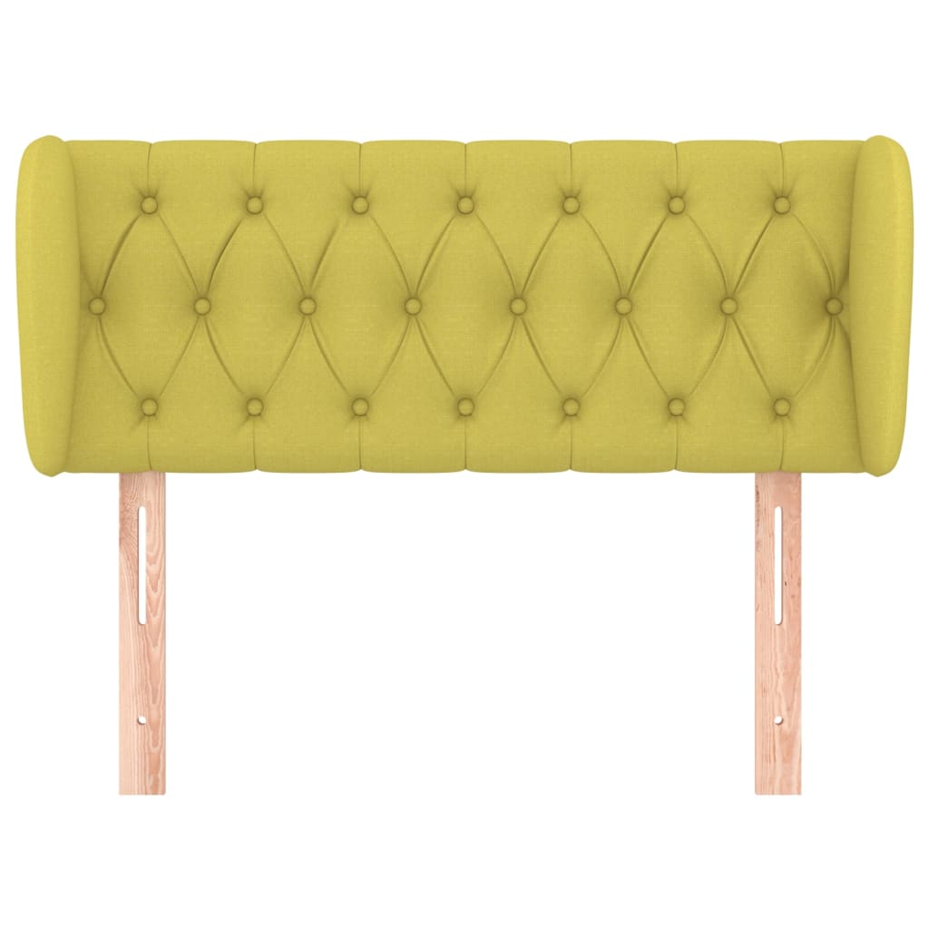 Čelo Postele Typu Ušák Zelené Textil Zelená