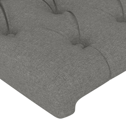 Čelo Postele Typu Ušák Tmavě Šedé Textil Tmavě Šedá