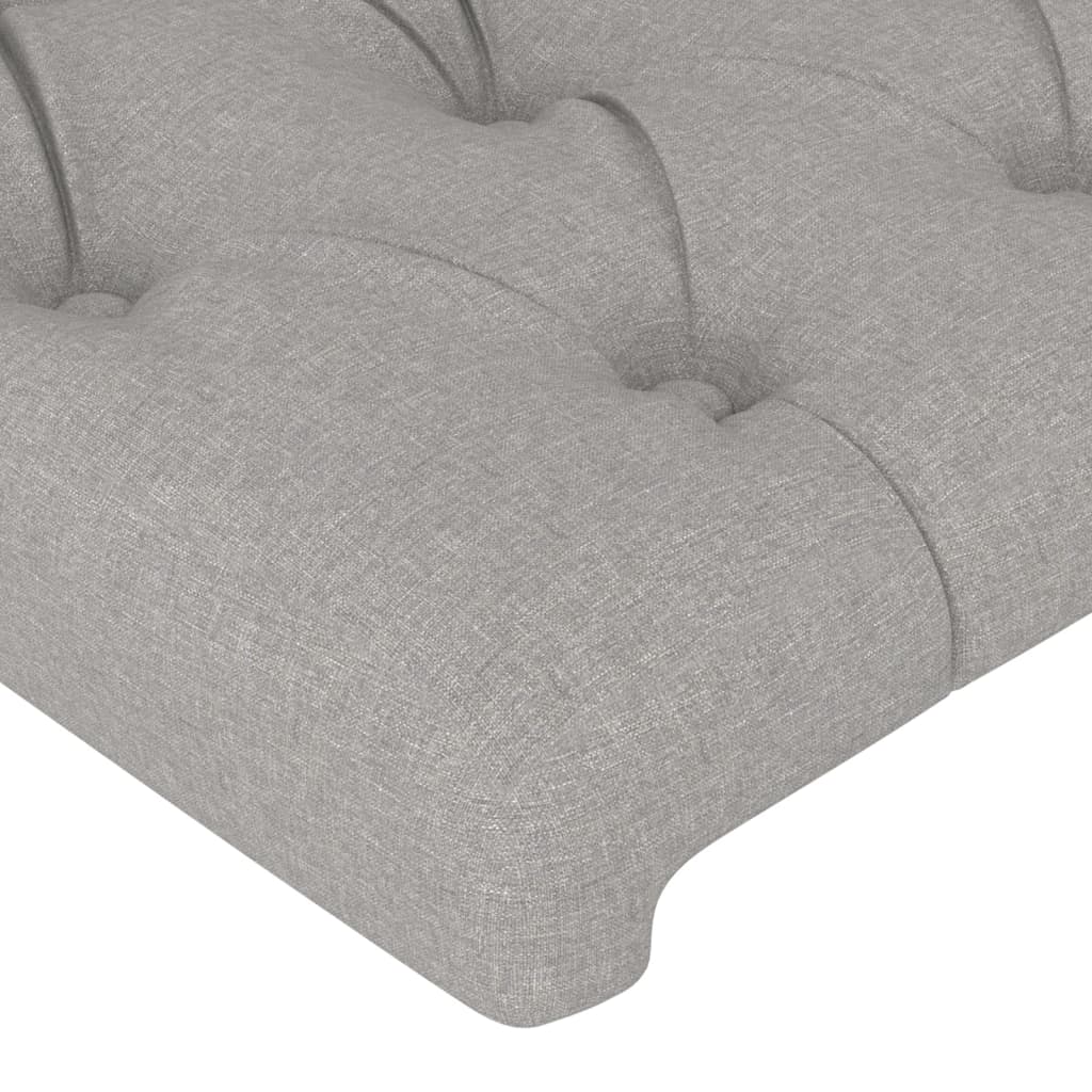 Čelo Postele Typu Ušák Světle Šedé Textil Světle Šedá
