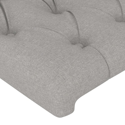 Čelo Postele Typu Ušák Světle Šedé Textil Světle Šedá