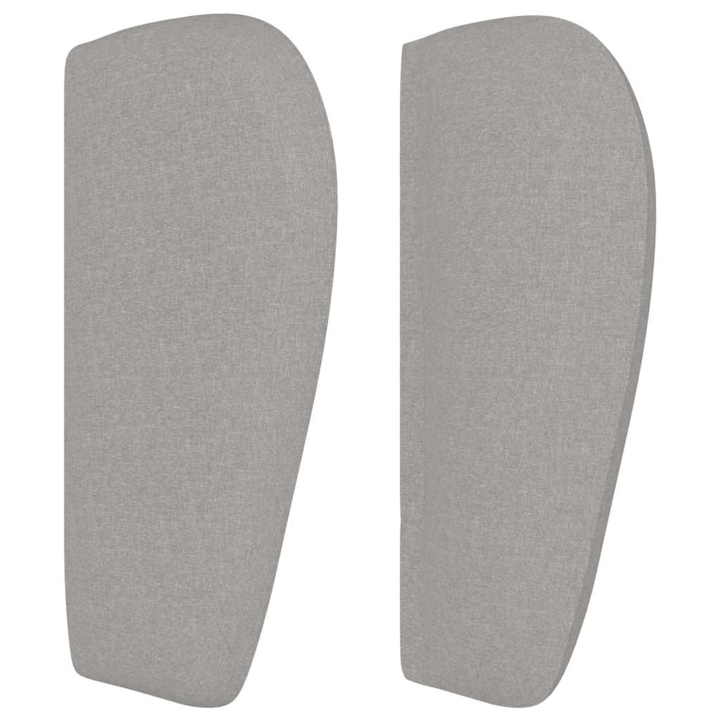 Čelo Postele Typu Ušák Světle Šedé Textil