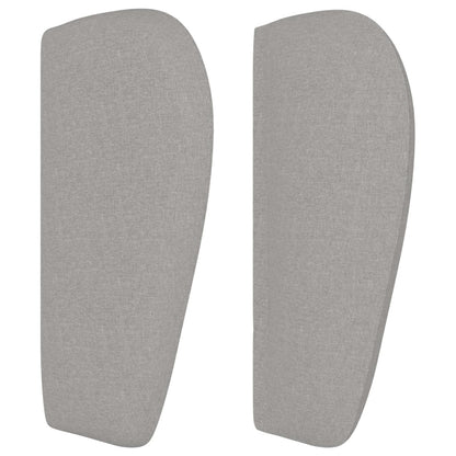 Čelo Postele Typu Ušák Světle Šedé Textil