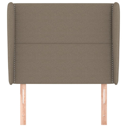 Čelo Postele Typu Ušák Taupe 93X23X118/128 Cm Textil