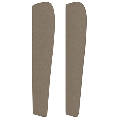 Čelo Postele Typu Ušák Taupe 93X23X118/128 Cm Textil