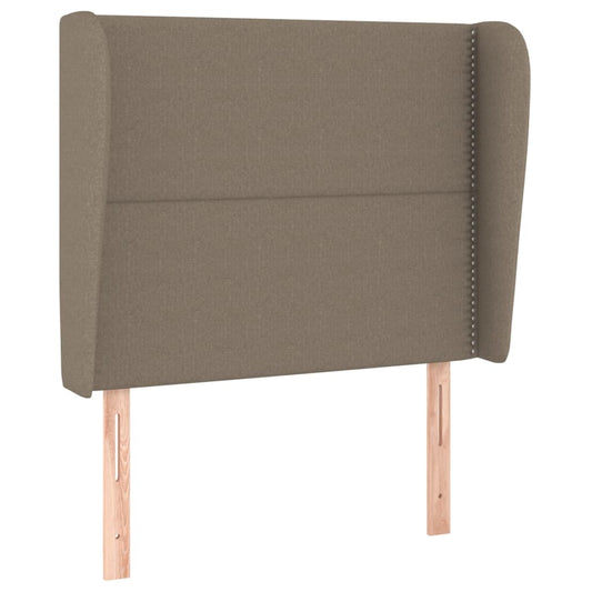 Čelo Postele Typu Ušák Taupe 103X23X118/128 Cm Textil
