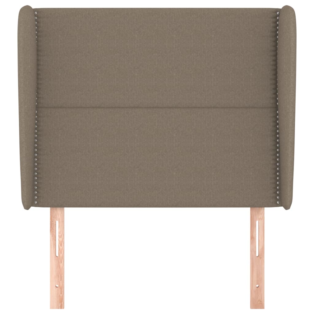 Čelo Postele Typu Ušák Taupe 103X23X118/128 Cm Textil
