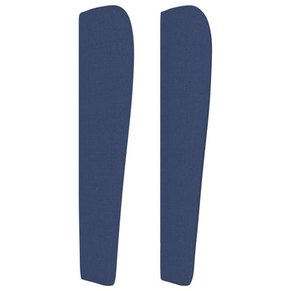 Čelo Postele Typu Ušák Modré 103X23X118/128 Cm Textil