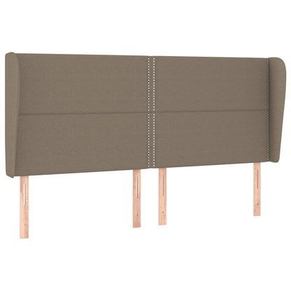 Čelo Postele Typu Ušák Taupe 183X23X118/128 Cm Textil