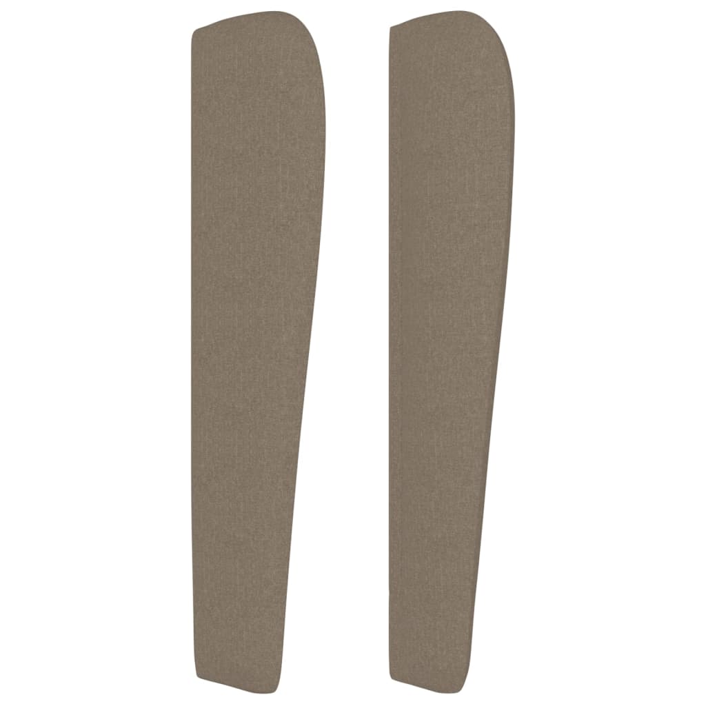 Čelo Postele Typu Ušák Taupe 203X23X118/128 Cm Textil