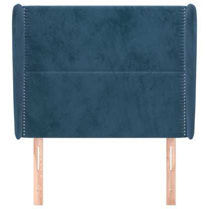 Čelo Postele Typu Ušák Tmavě Hnědé 103X23X118/128 Cm Textil