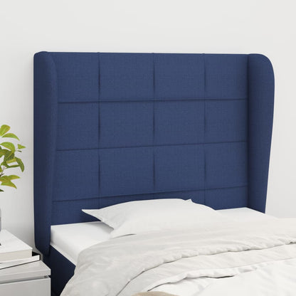 Čelo Postele Typu Ušák Tmavě Hnědé Textil
