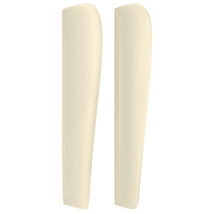 Čelo Postele Typu Ušák Krémové 103 X 23 X 118/128 Cm Umělá Kůže