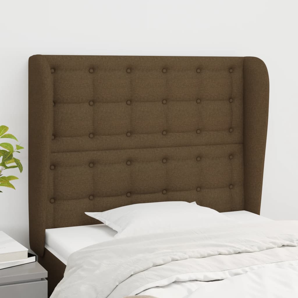 Čelo Postele Typu Ušák Světle Šedé Textil