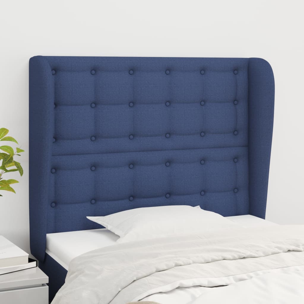 Čelo Postele Typu Ušák Světle Šedé Textil