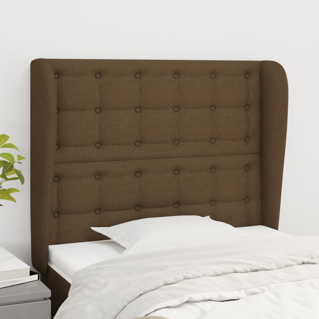 Čelo Postele Typu Ušák Světle Šedé Textil