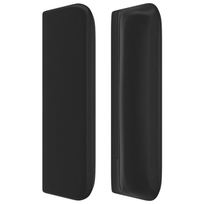 Čelo Postele Typu Ušák Černé Umělá Kůže