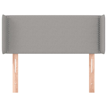 Čelo Postele Typu Ušák Světle Šedé 93X16X78/88 Cm Textil